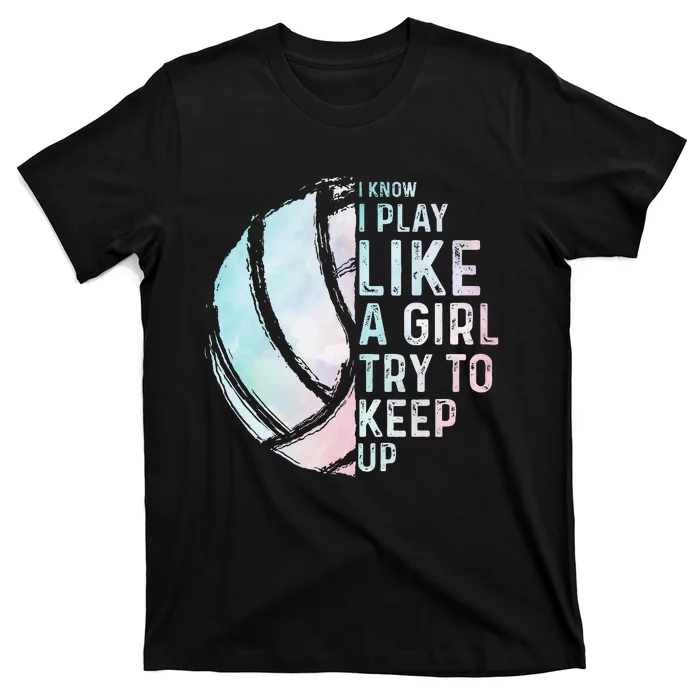 Funny Volleyball Design Women N Sports Lovers T-Shirt