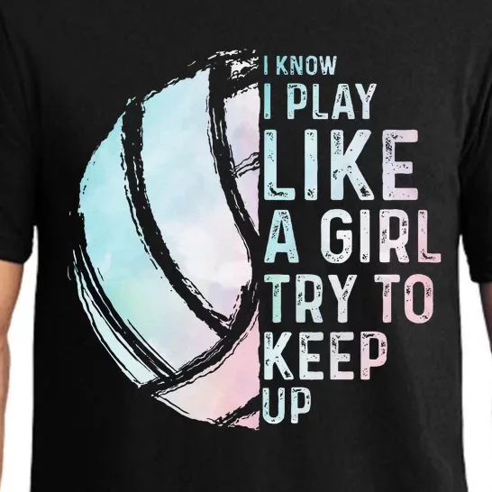 Funny Volleyball Design Women N Sports Lovers Pajama Set