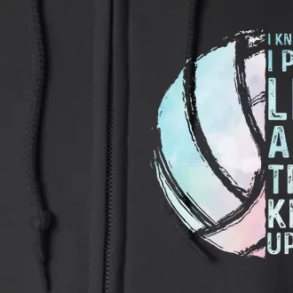 Funny Volleyball Design Women N Sports Lovers Full Zip Hoodie