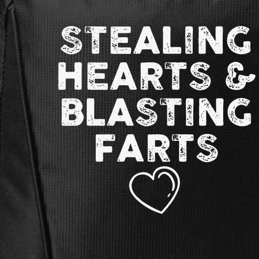 FUNNY VALENTINE'S DAY Stealing Hearts And Blasting Farts City Backpack