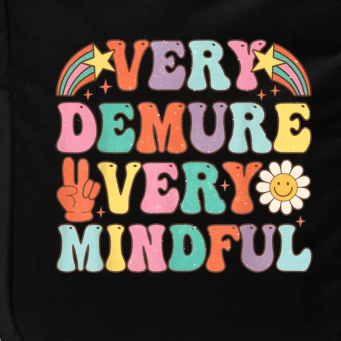 Funny Very Demure Very Mindful Trend Demure & Mindful Retro Impact Tech Backpack