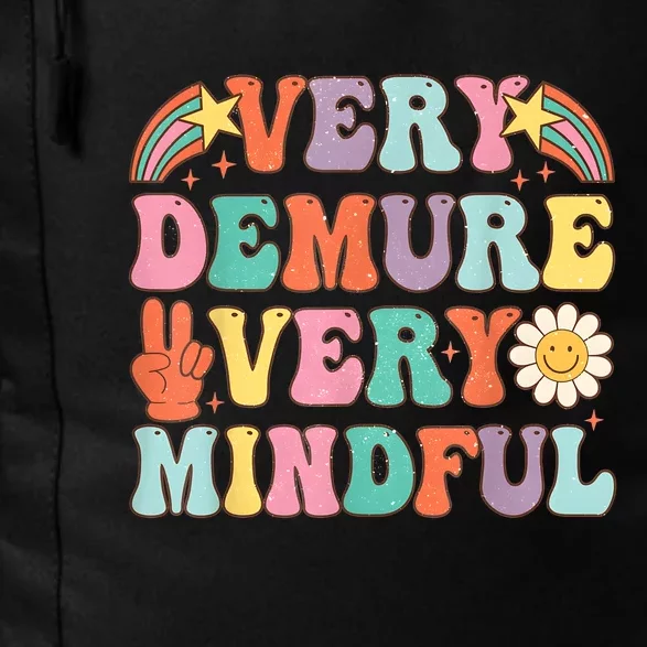 Funny Very Demure Very Mindful Trend Demure & Mindful Retro Daily Commute Backpack