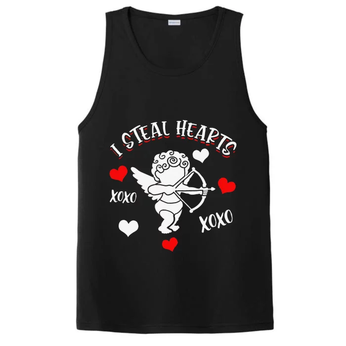 FUNNY VALENTINE'S DAYs Heartbreaker I Steal Hearts Performance Tank