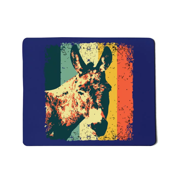 Funny Vintage Donkey Design For Safari Mule Equine Mousepad