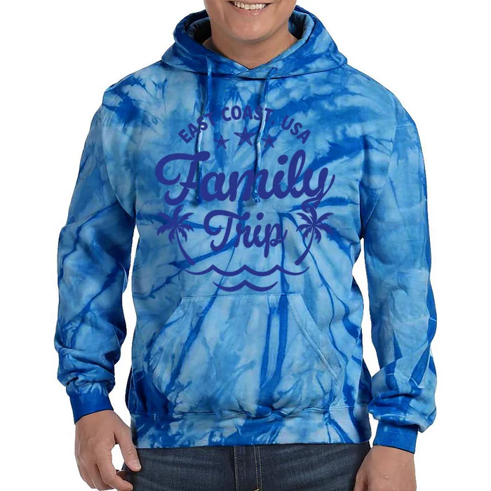 Family Vacation East Coast Gift Tie Dye Hoodie