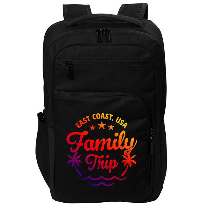 Family Vacation East Coast Funny Gift Impact Tech Backpack