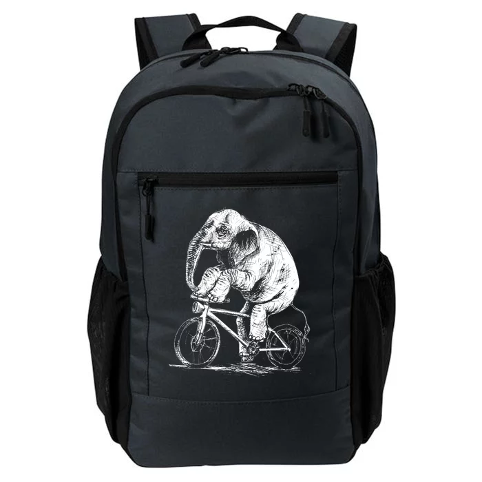 Funny Vintage Elephant On Bike Bicycle Daily Commute Backpack