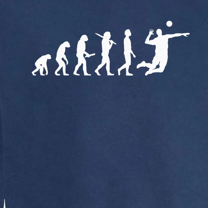 Funny Volleyball Evolutionfor Volleyball Players Garment-Dyed Sweatshirt