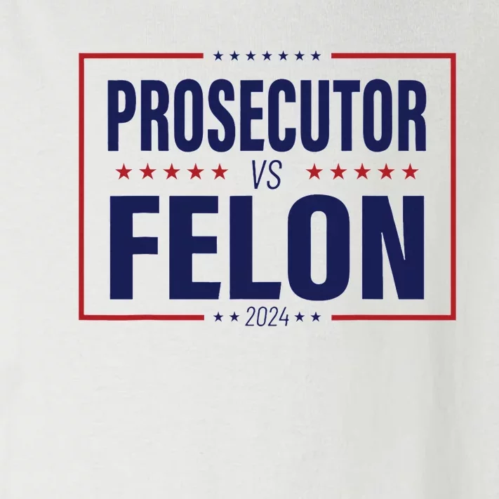 Funny Voting Election 2024 Usa The Prosecutor Vs The Felon Toddler Long Sleeve Shirt