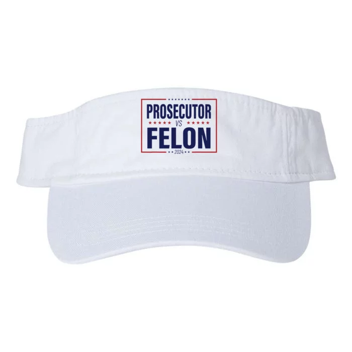 Funny Voting Election 2024 Usa The Prosecutor Vs The Felon Valucap Bio-Washed Visor