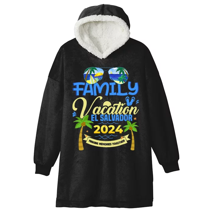 Family Vacation El Salvador 2024 Cruise Summer Hooded Wearable Blanket