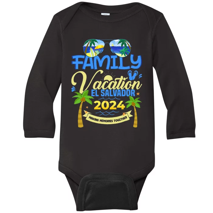 Family Vacation El Salvador 2024 Cruise Summer Baby Long Sleeve Bodysuit