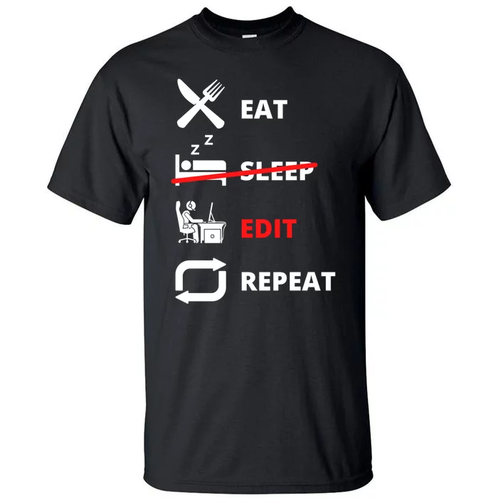 Funny Video Editing Film Making Cool Design For Video Editor Funny Gift Tall T-Shirt