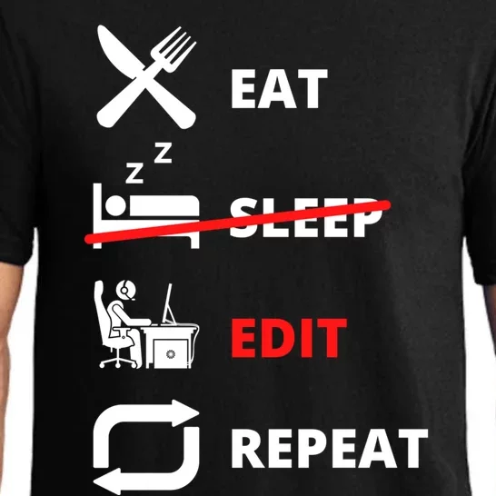 Funny Video Editing Film Making Cool Design For Video Editor Funny Gift Pajama Set