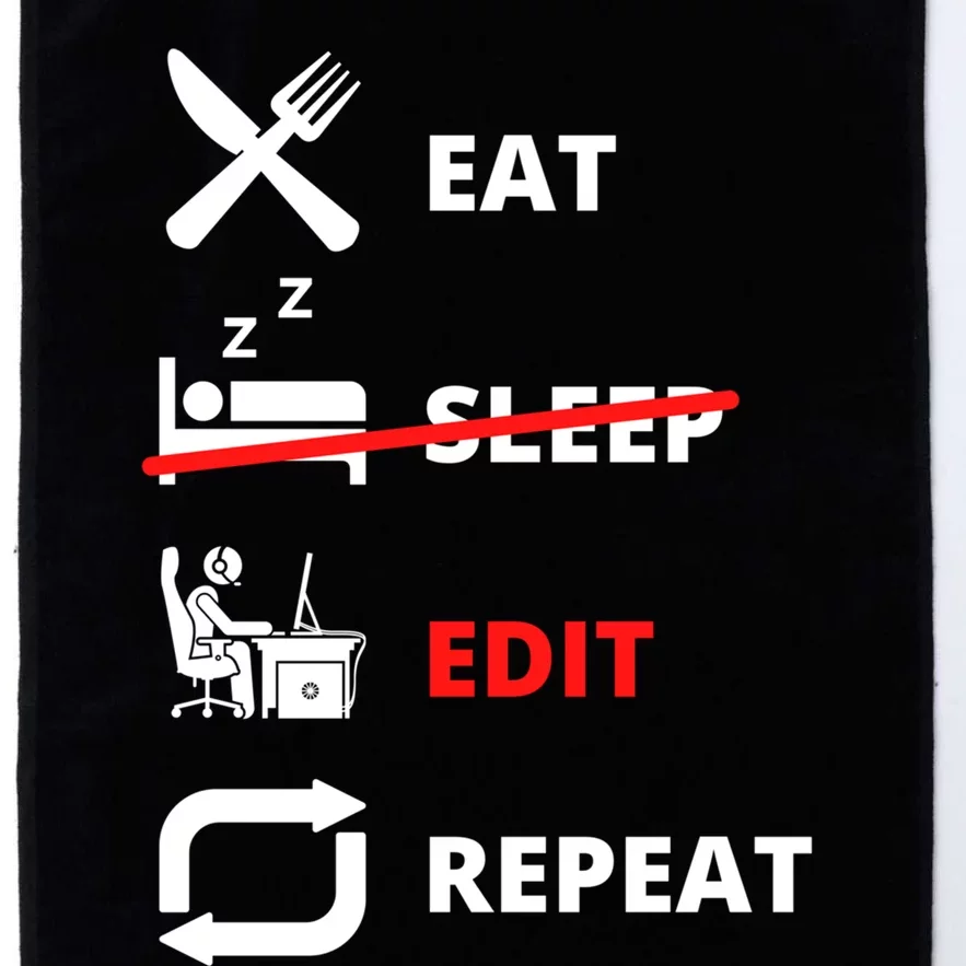 Funny Video Editing Film Making Cool Design For Video Editor Funny Gift Platinum Collection Golf Towel