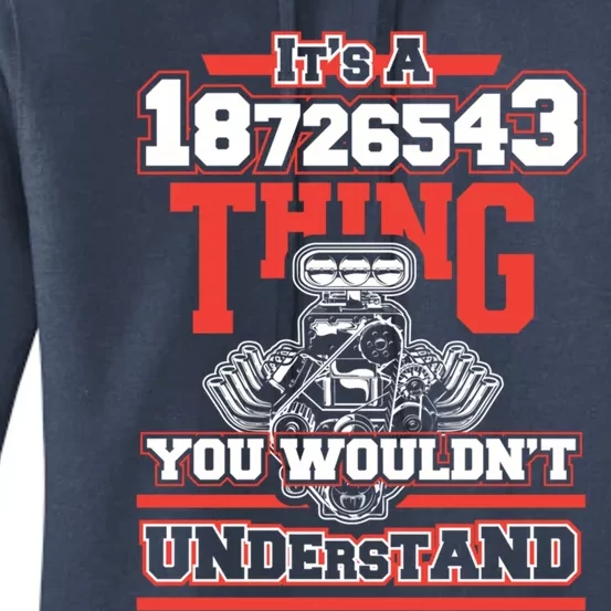 Funny V8 Engine Firing Order 18726543 For Car Guys Gift Women's Pullover Hoodie