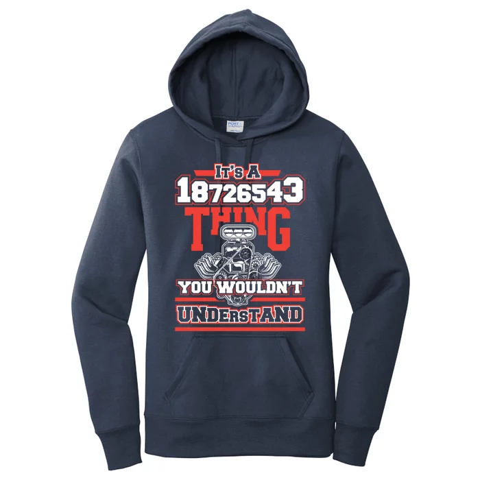 Funny V8 Engine Firing Order 18726543 For Car Guys Gift Women's Pullover Hoodie