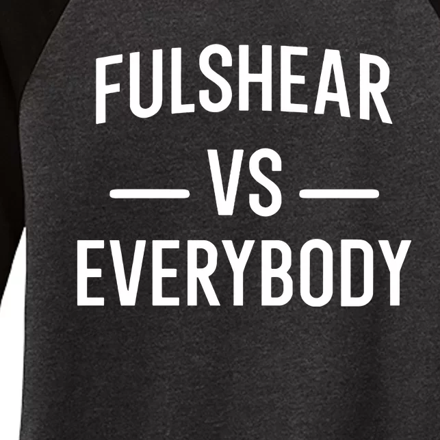 Fulshear Vs Everybody Women's Tri-Blend 3/4-Sleeve Raglan Shirt