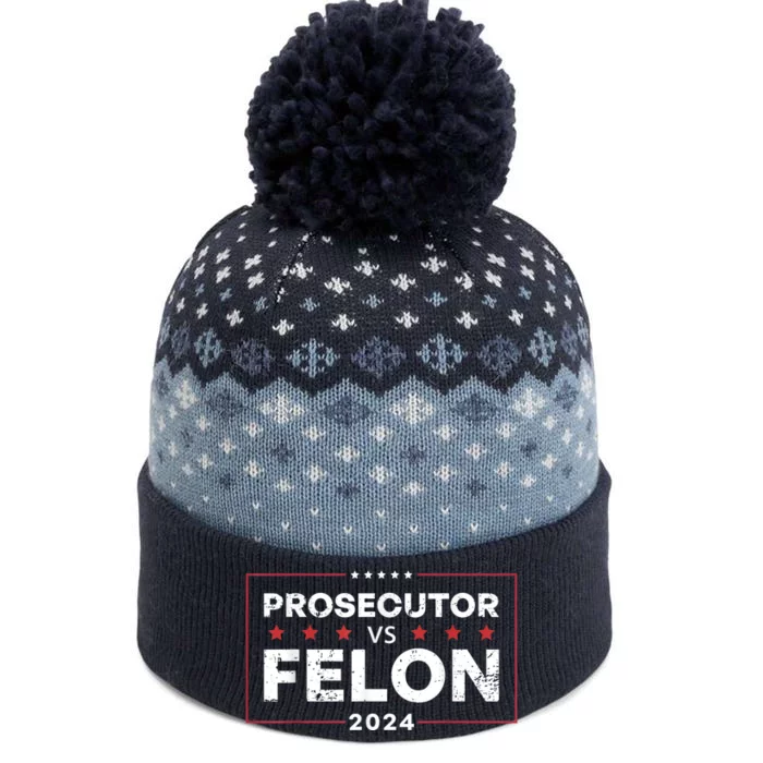 Funny Voting Election 2024 The Baniff Cuffed Pom Beanie