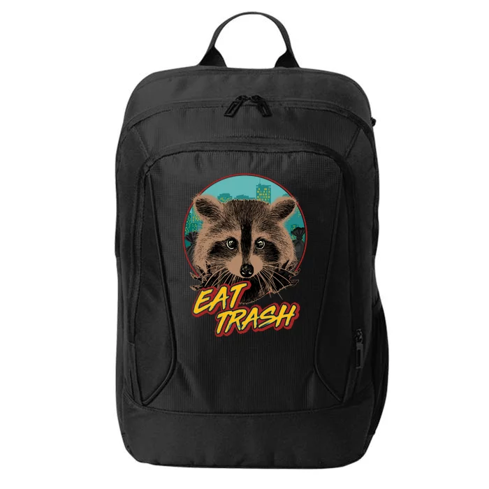 Funny Vintage Eat Trash Raccoon City Backpack