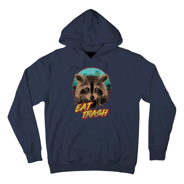 Funny Vintage Eat Trash Raccoon Hoodie