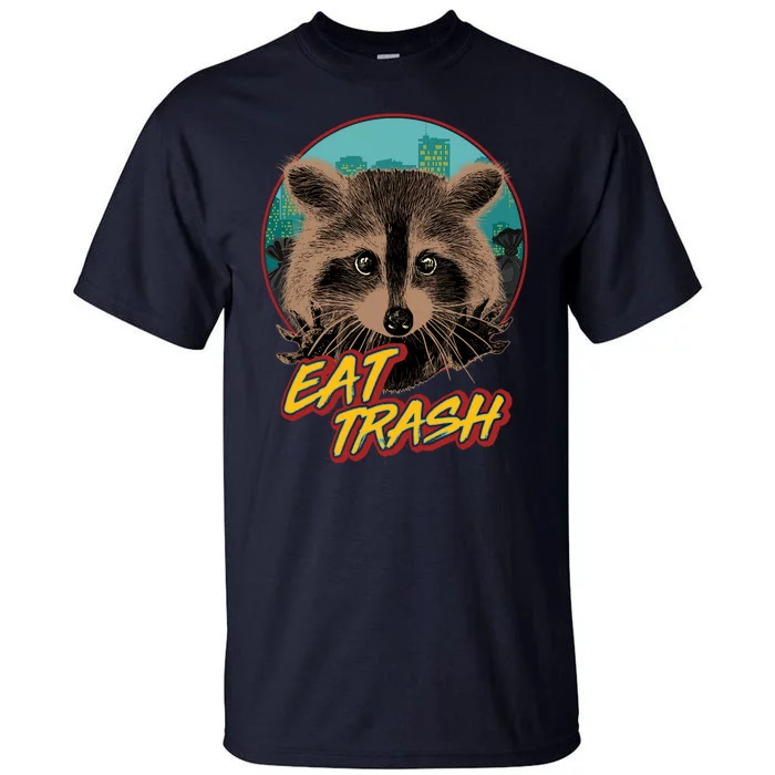 Funny Vintage Eat Trash Raccoon Tall T-Shirt