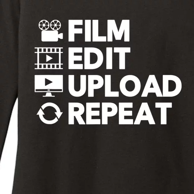 Funny Video Editing Gift Film Making Gift For Video Editor Womens CVC Long Sleeve Shirt