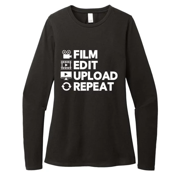 Funny Video Editing Gift Film Making Gift For Video Editor Womens CVC Long Sleeve Shirt