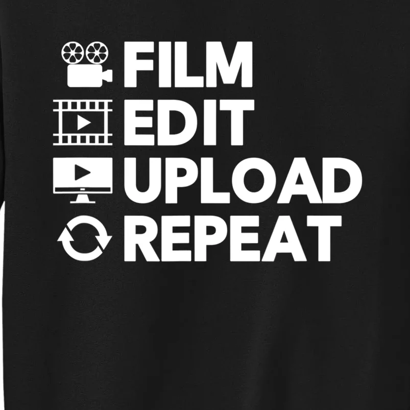 Funny Video Editing Gift Film Making Gift For Video Editor Tall Sweatshirt