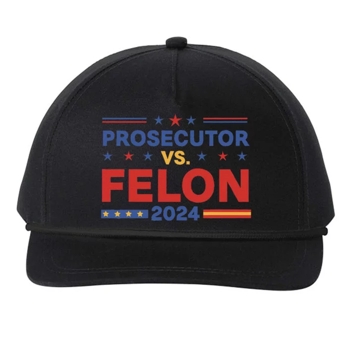 Funny Voting Election 2024 Prosecutor Vs Felon Snapback Five-Panel Rope Hat