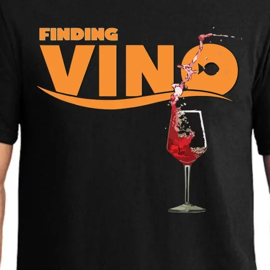 Finding Vino For Wine Lovers Pajama Set