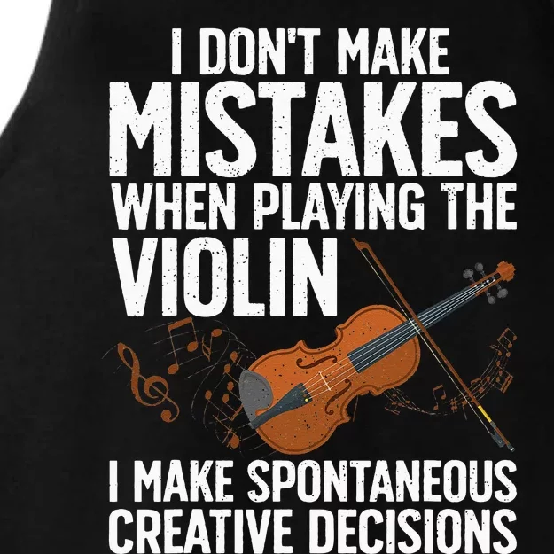 Funny Violin For Men Women Violin Player Orchestra Teacher Ladies Tri-Blend Wicking Tank