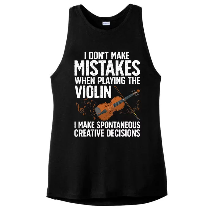 Funny Violin For Men Women Violin Player Orchestra Teacher Ladies Tri-Blend Wicking Tank