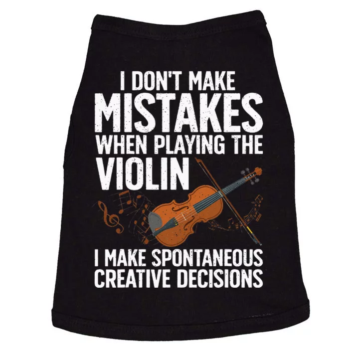 Funny Violin For Men Women Violin Player Orchestra Teacher Doggie Tank