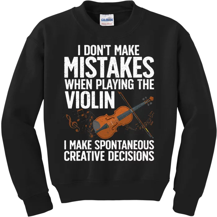 Funny Violin For Men Women Violin Player Orchestra Teacher Kids Sweatshirt