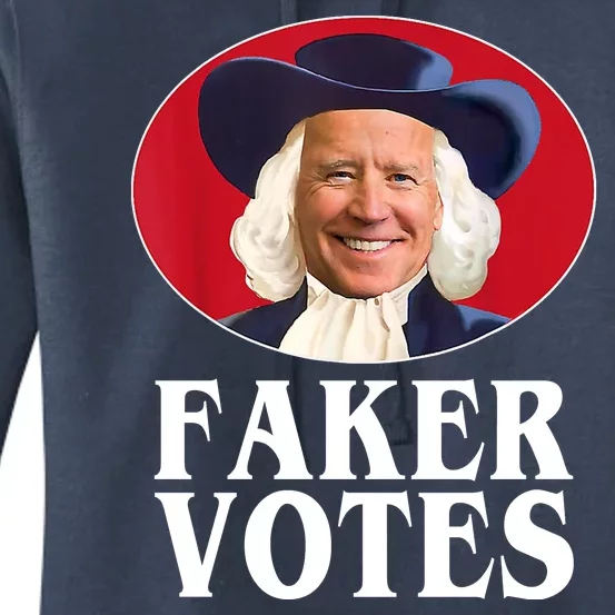 Faker Votes Funny Joe Biden Election Women's Pullover Hoodie