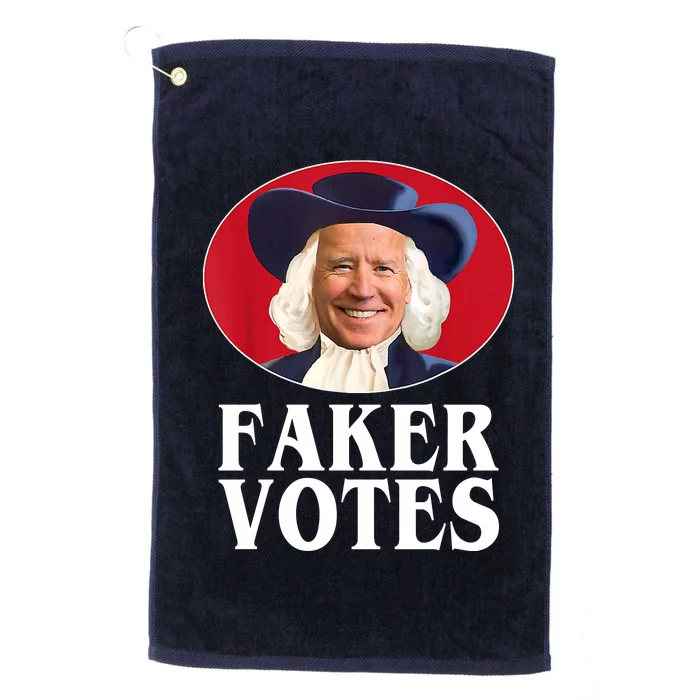 Faker Votes Funny Joe Biden Election Platinum Collection Golf Towel