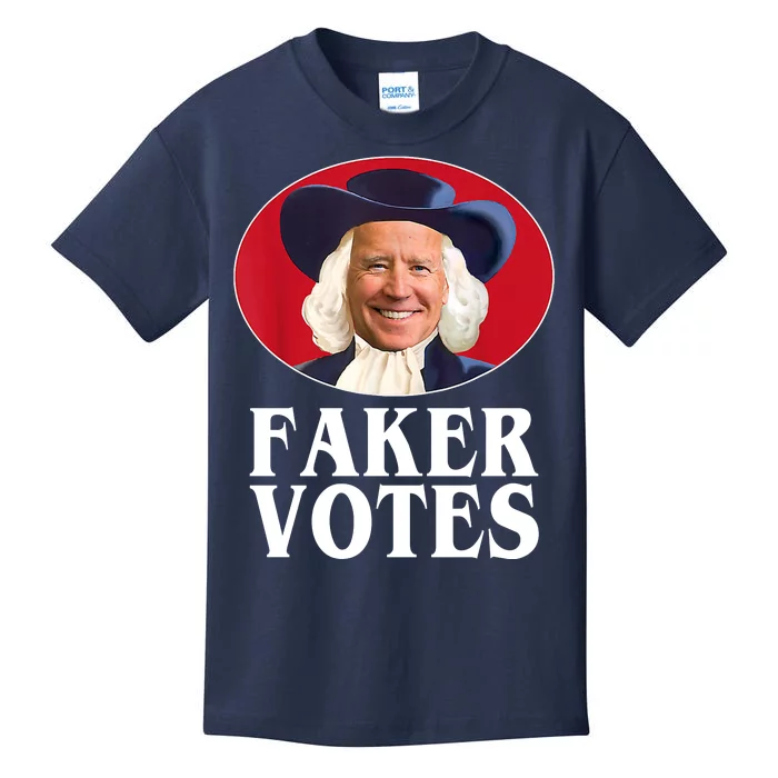 Faker Votes Funny Joe Biden Election Kids T-Shirt