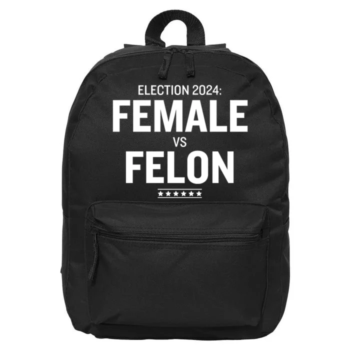 Female Vs Felon 2024 Election 16 in Basic Backpack