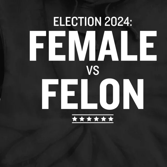 Female Vs Felon 2024 Election Tie Dye Hoodie