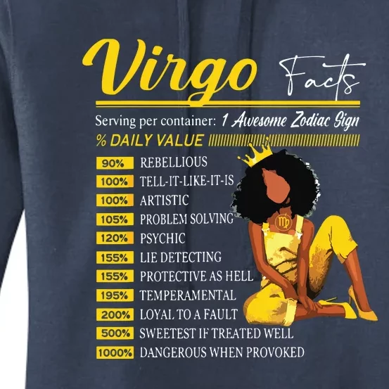 Funny Virgo Facts Awesome Zodiac Sign Horoscope Birthday Women's Pullover Hoodie