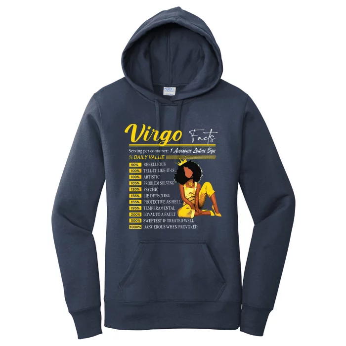 Funny Virgo Facts Awesome Zodiac Sign Horoscope Birthday Women's Pullover Hoodie