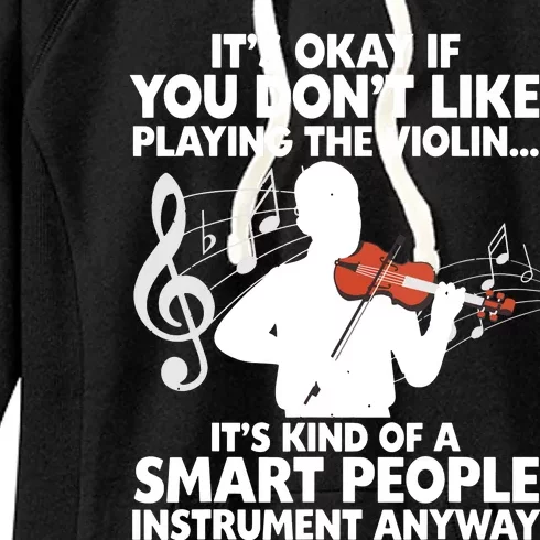 Funny Violin For Men Women Music Instrument Player Musicians Women's Fleece Hoodie