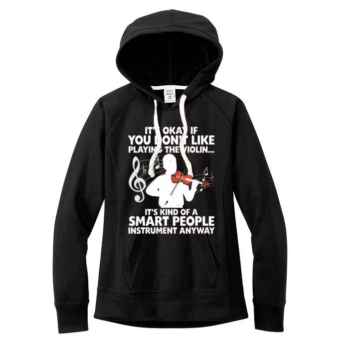 Funny Violin For Men Women Music Instrument Player Musicians Women's Fleece Hoodie