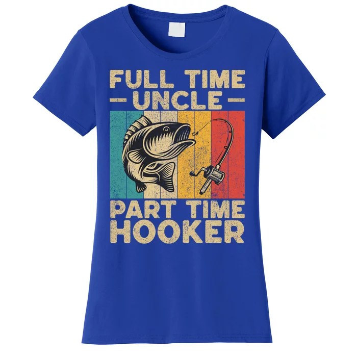 Funny Vintage Fishing Uncle Jokes Fisher Cute Gift Women's T-Shirt