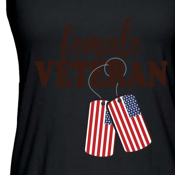 Female Veteran Ladies Essential Flowy Tank