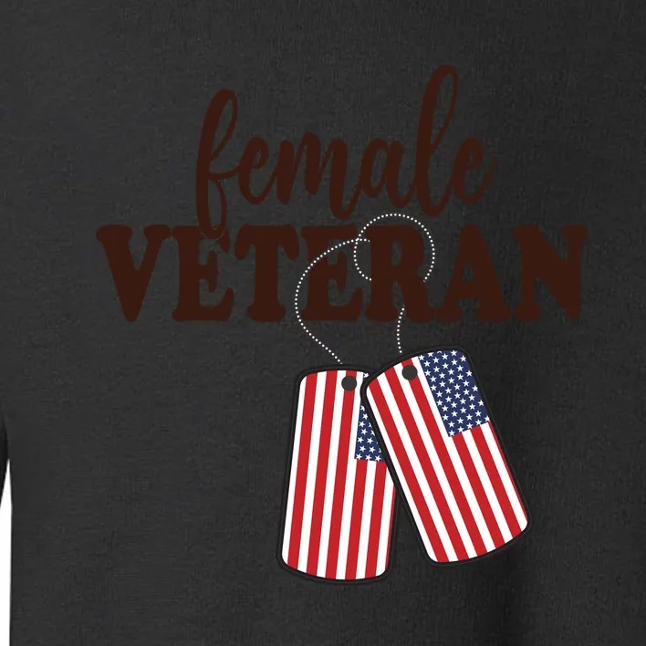 Female Veteran Toddler Sweatshirt