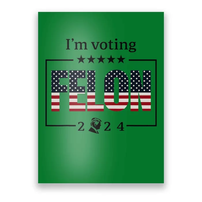 FeloniM Voting Felon 2024 Funny Trump Poster