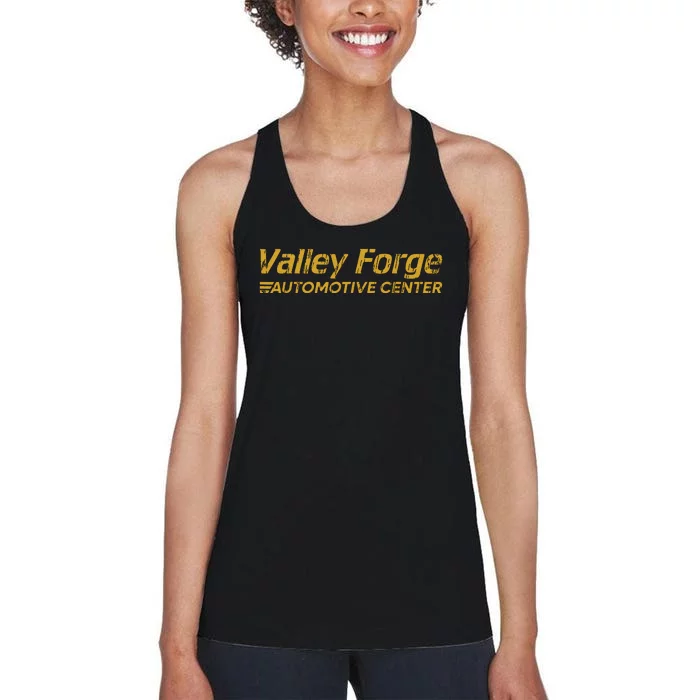 Funny Valley Forge Automotive Distressed Look Women's Racerback Tank