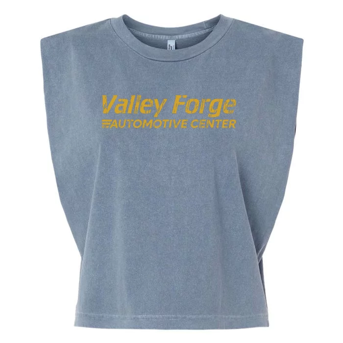 Funny Valley Forge Automotive Distressed Look Garment-Dyed Women's Muscle Tee